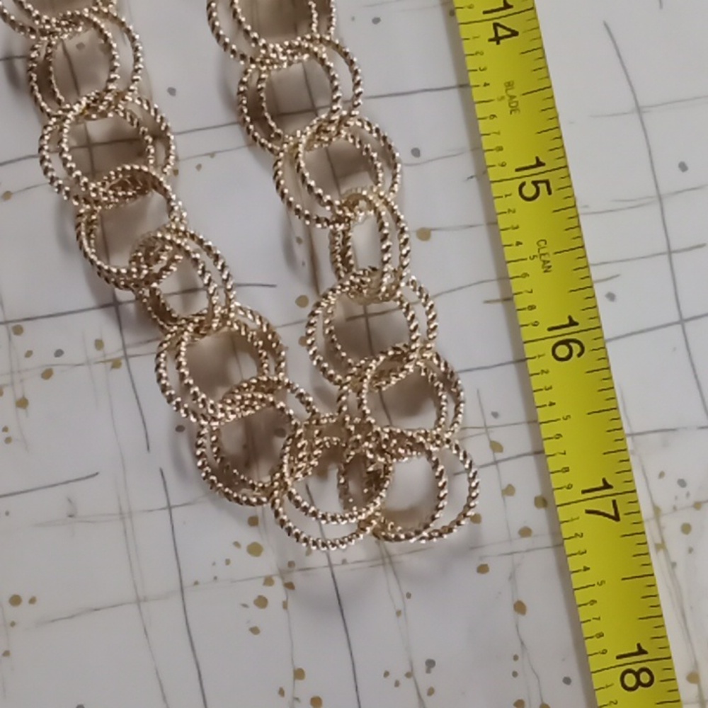 Betsy Johnson Gold Necklace #A217 - Picture 6 of 7